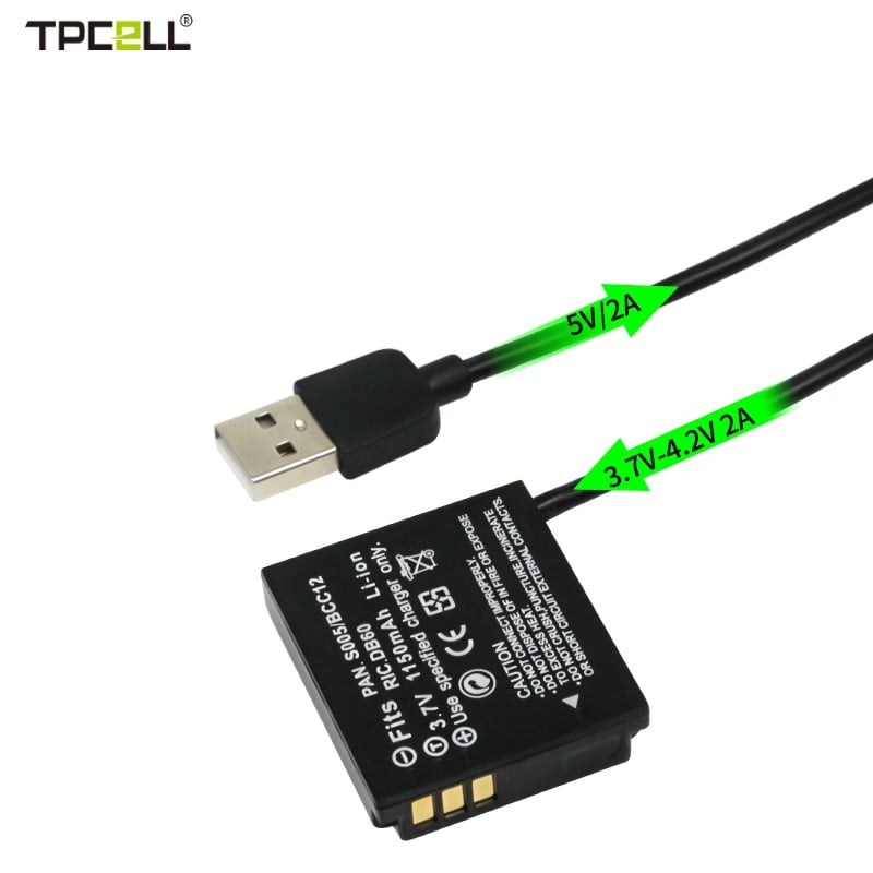 TPCELL Dummy Battery USB Power Supply Kit For Panasonic CGA S005