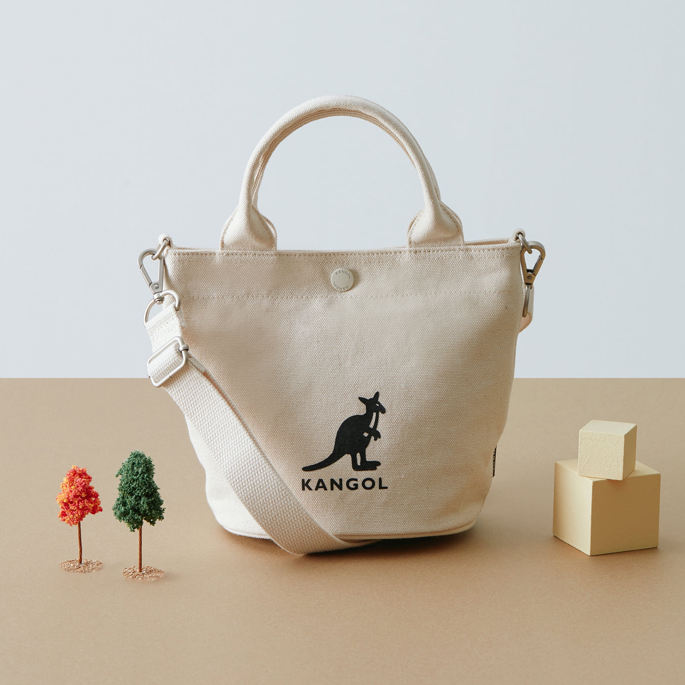 Kangol canvas discount tote bag mini