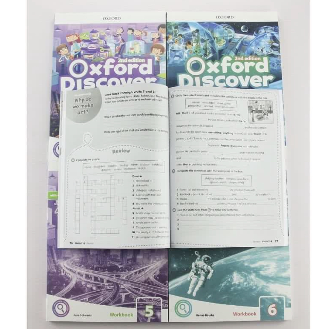 Oxford discovery 4-6 text book and workbook