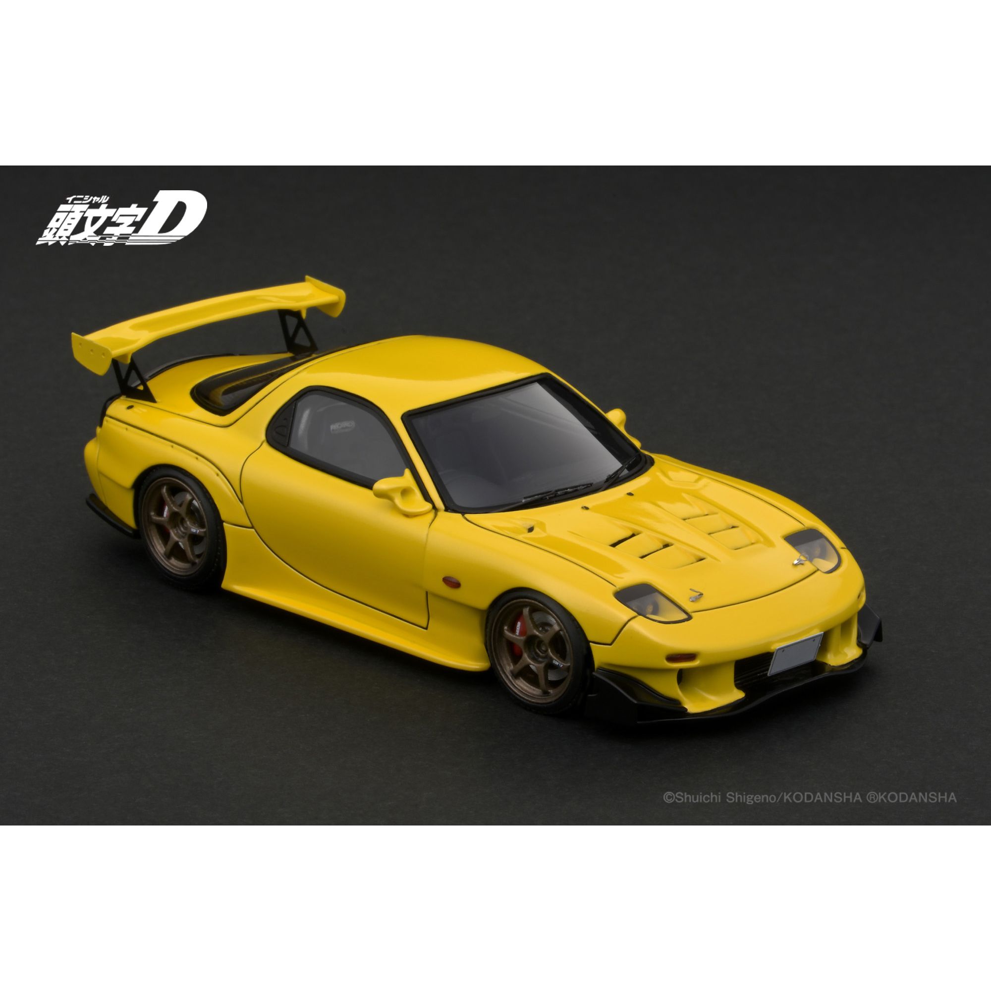 In-stock IG2869-1/43-INITIAL D Mazda RX-7 (FD3S) Yellow | RC-MODEL