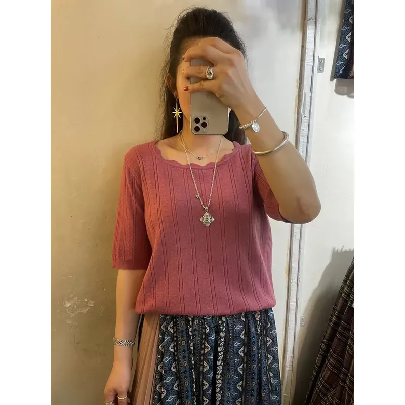 特價💥波浪圍領線仔top【六色入】