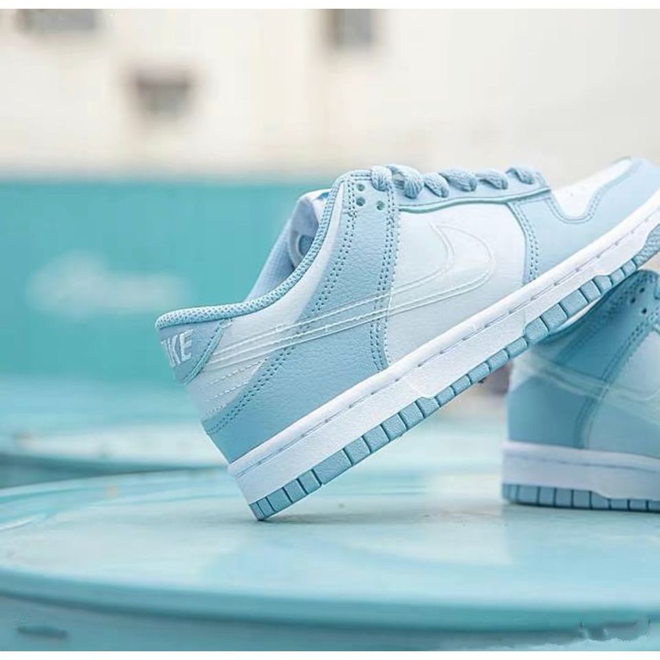 nike dunk blue clear swoosh