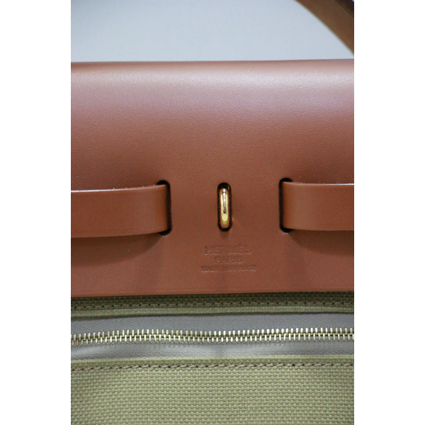 HERMES-HERBAG-31-1C34-POUSSIERE-FAUVE-麻| myyBRAND