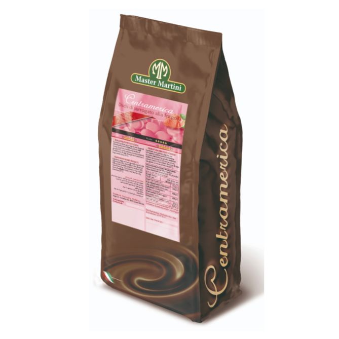 意大利Centramerica 士多啤梨味免調溫朱古力 Centramerica Strawberry Compound Chocolate, Italy