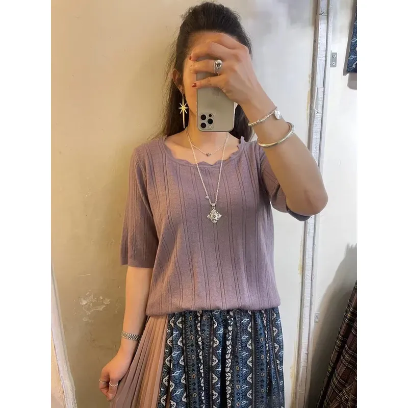 特價💥波浪圍領線仔top【六色入】