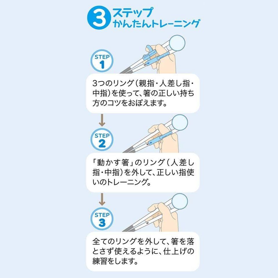 日本直送 Skater 子供用3階段學習筷子 小童學習筷子 學習 Japan Homie 日本代購 卡通精品 家居雜貨