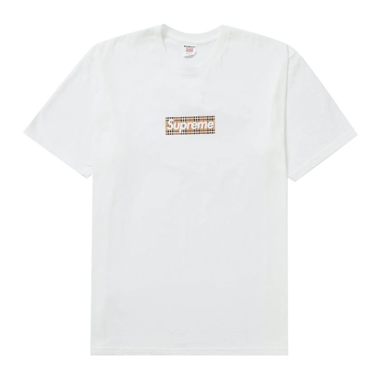 美國直送-Supreme-x-Burberry-Box-logo-tee- | Tmakerstore