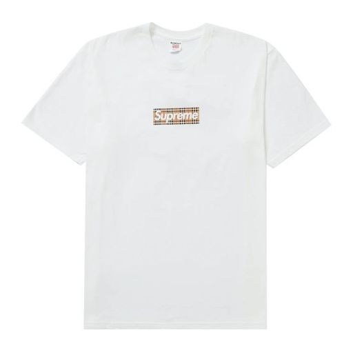 美國直送-Supreme-x-Burberry-Box-logo-tee- | Tmakerstore