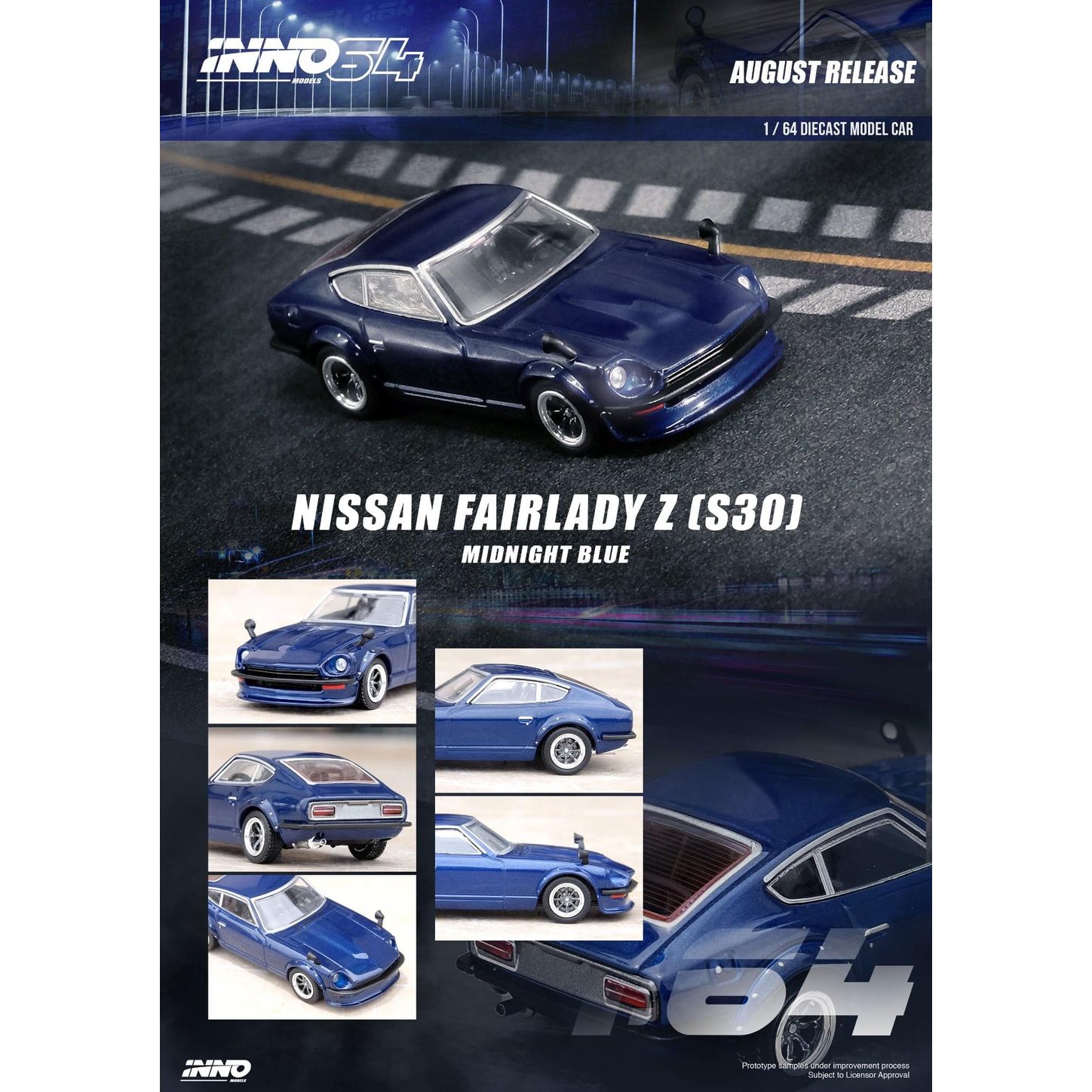 預訂pre order) inno64 1/64 NISSAN FAIRLADY Z (S30) Dark Blue 