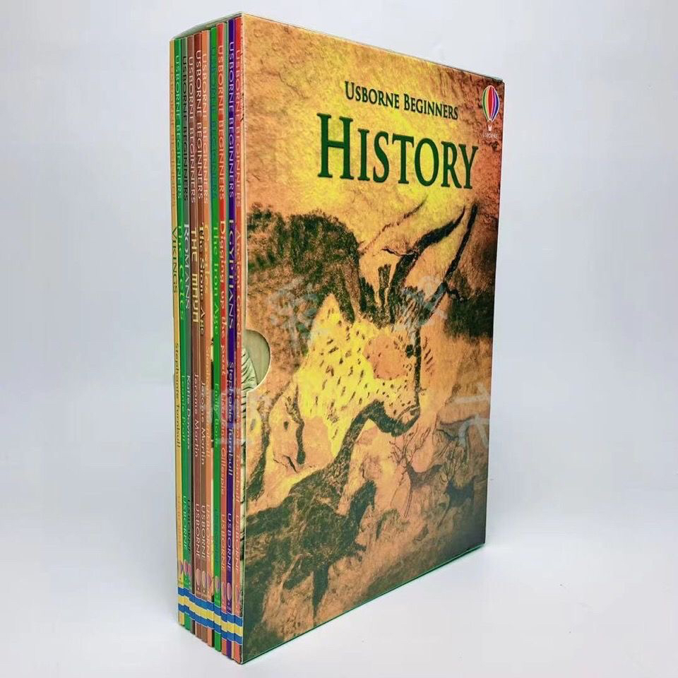 新品未使用Usborne Beginners History 10册 英語　洋書 尤斯伯恩初学者系列历史Usborne Beginners History 10册盒装套装