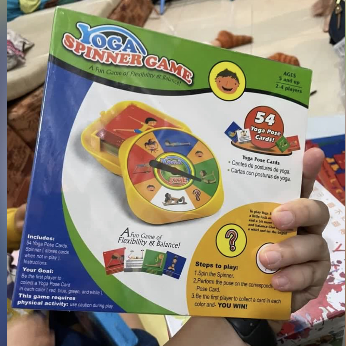 Yoga spinner game
