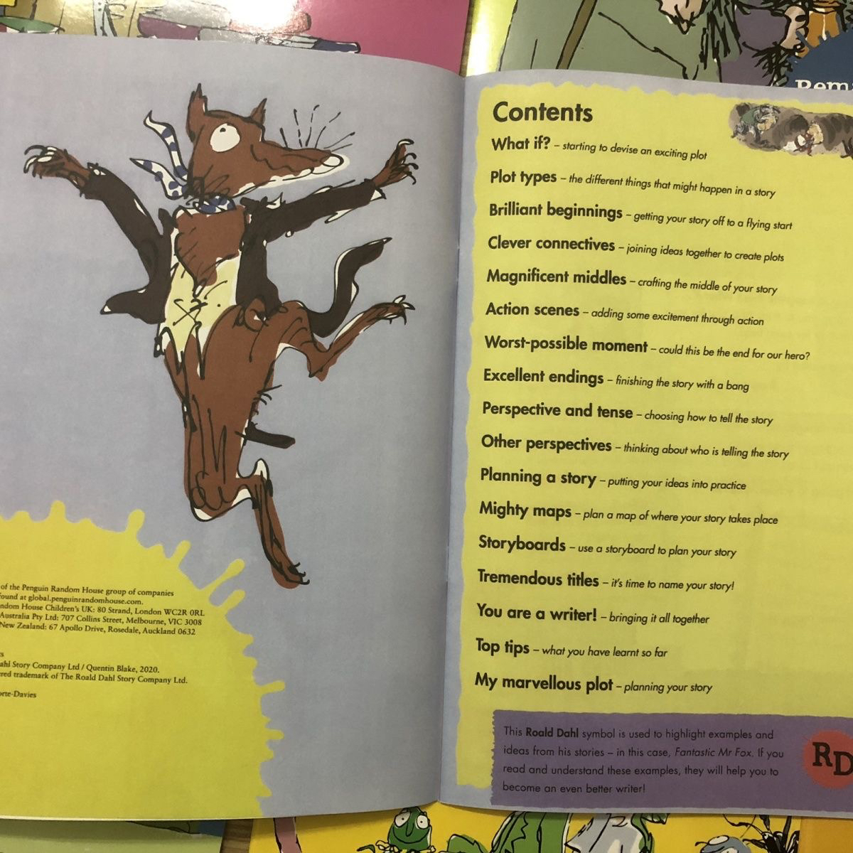 Roald DAHL Creative Writing workbooks