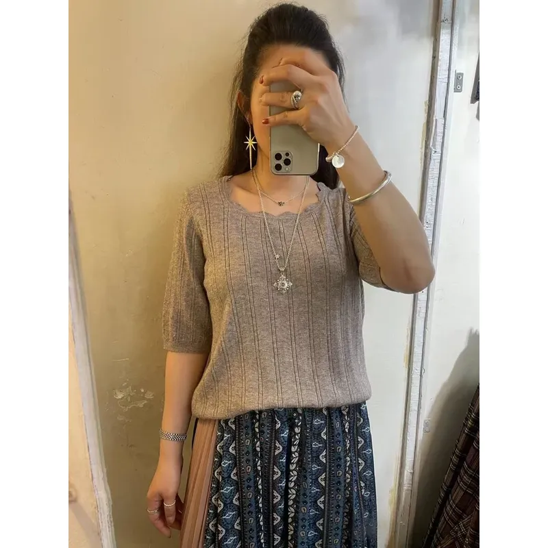 特價💥波浪圍領線仔top【六色入】