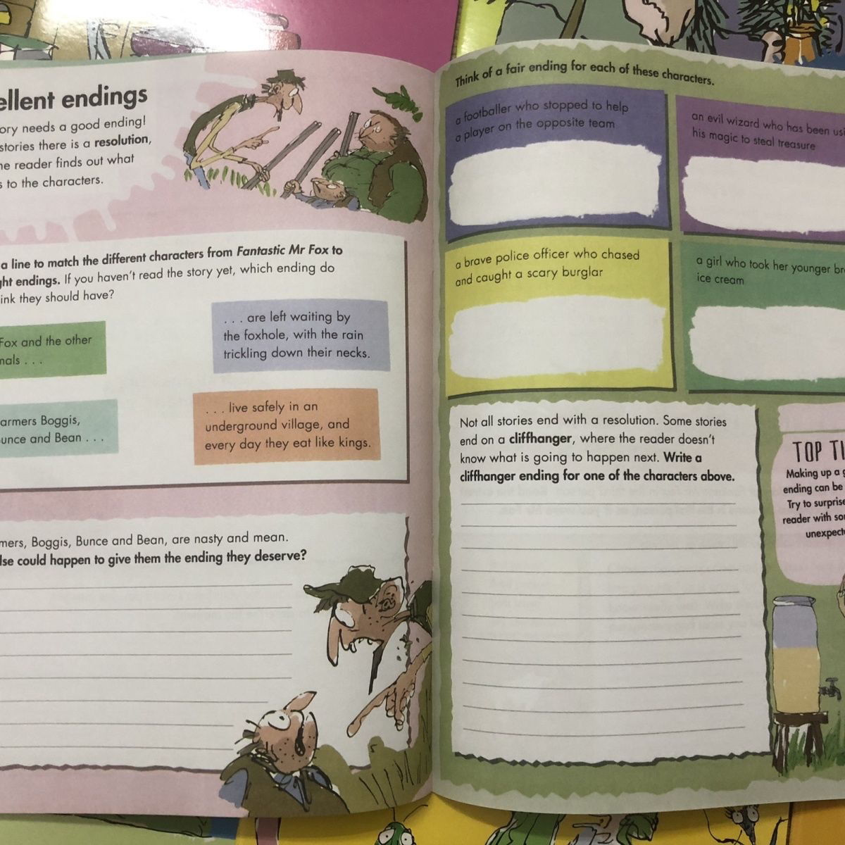 Roald DAHL Creative Writing workbooks