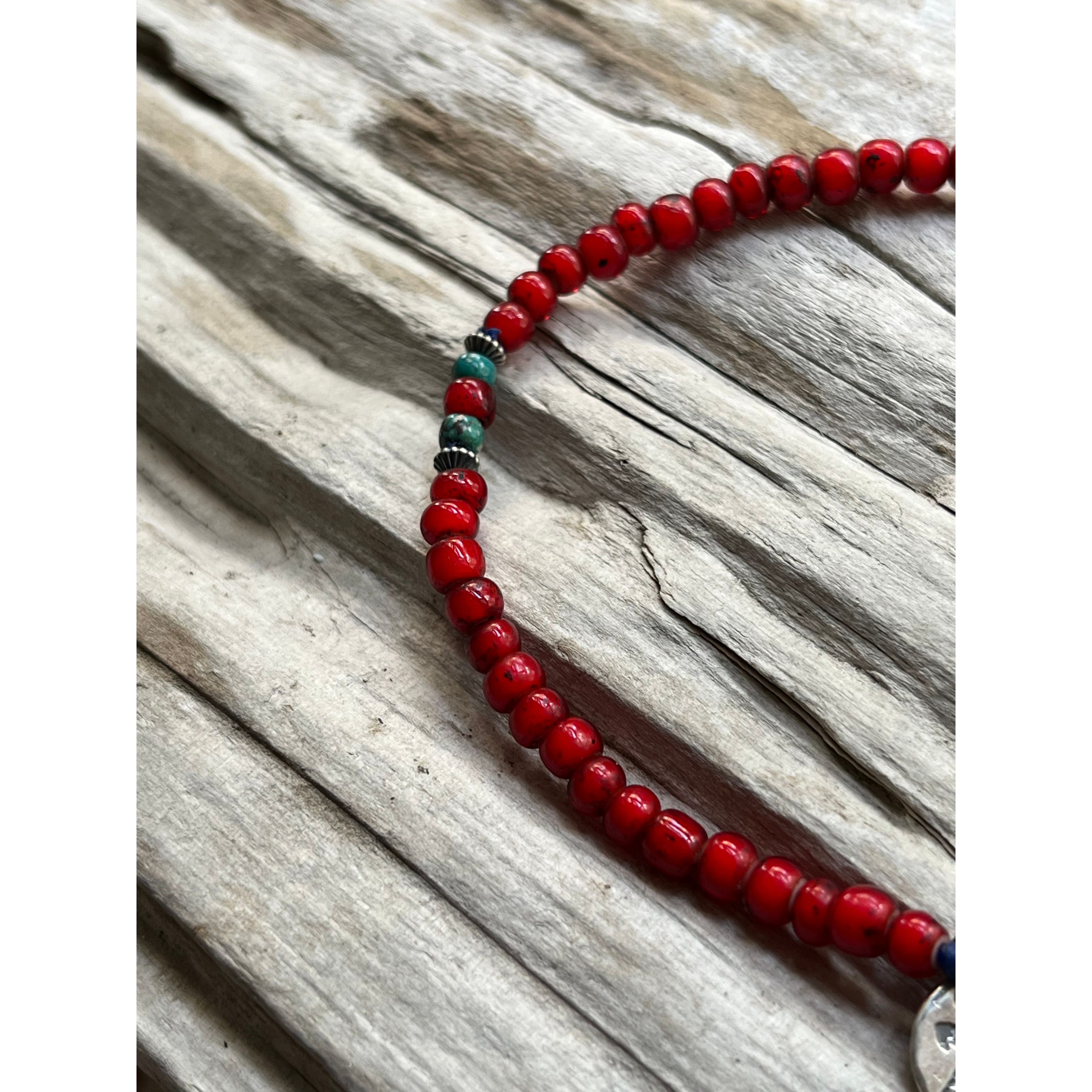 シルバー925製Atease NAJA NATIVE BEADS NECKLACE