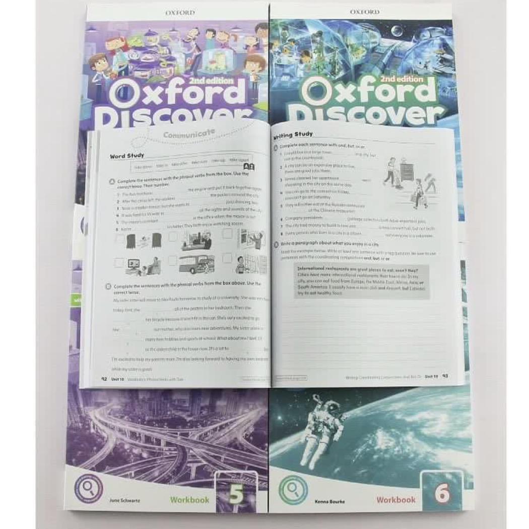 Oxford discovery 4-6 text book and workbook