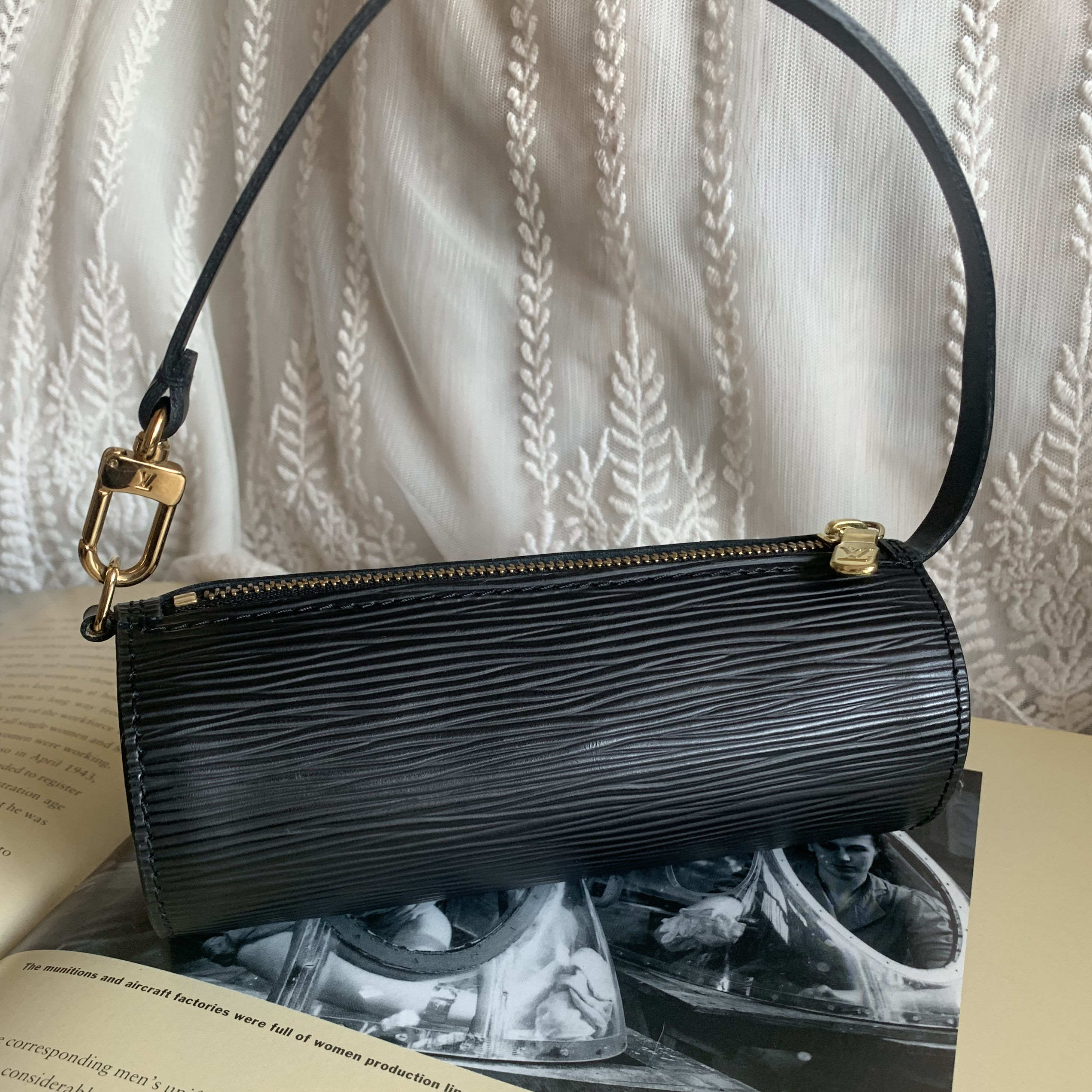 Louis Vuitton Vintage Papillon EPI Black