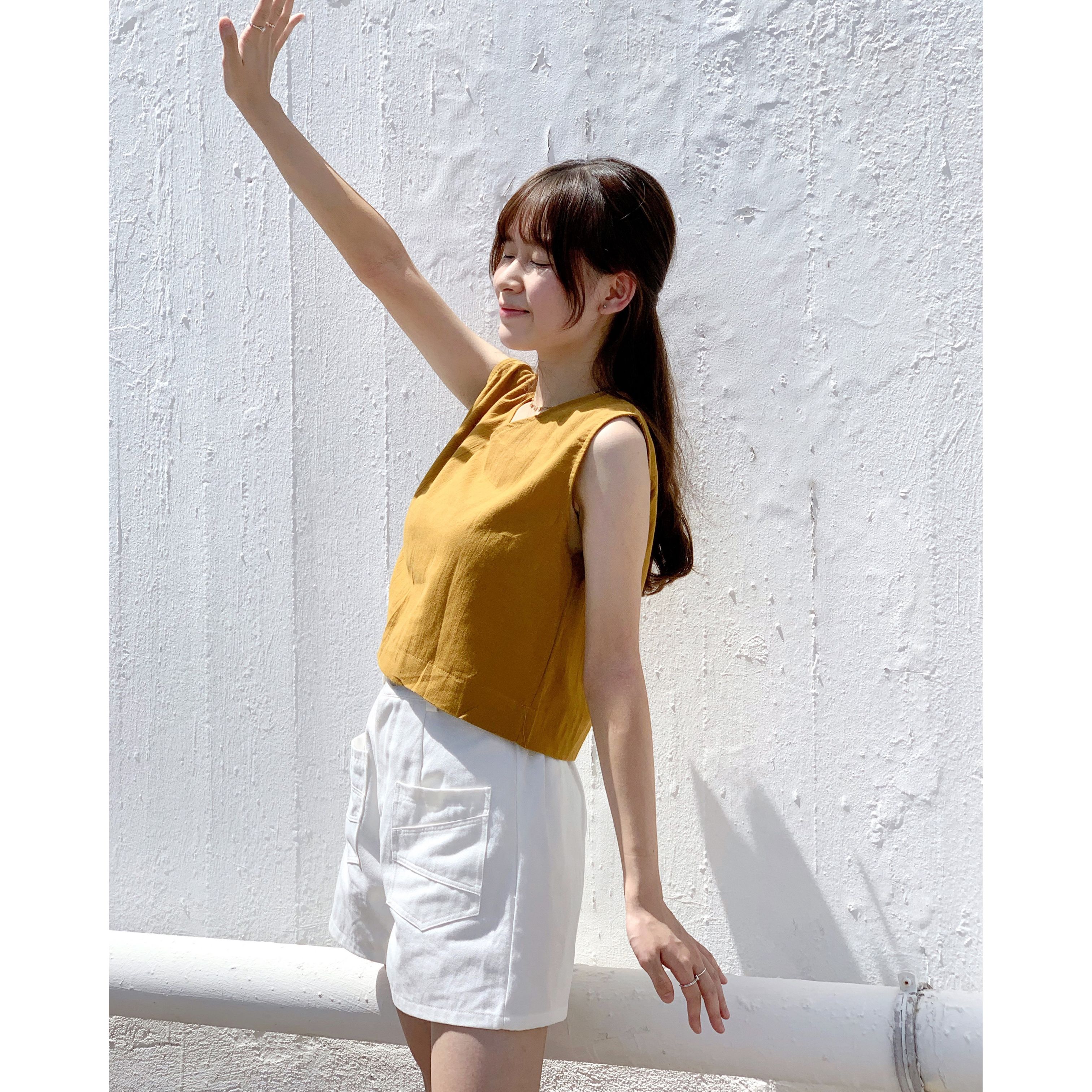 🇹🇭TH - 簡約短版v領上衣