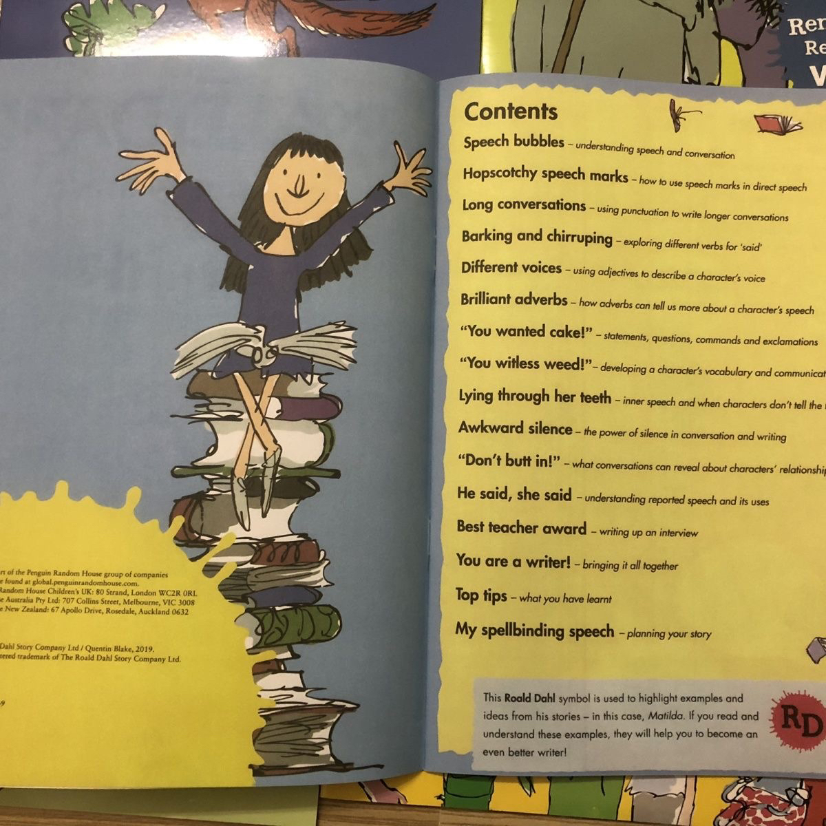 Roald DAHL Creative Writing workbooks