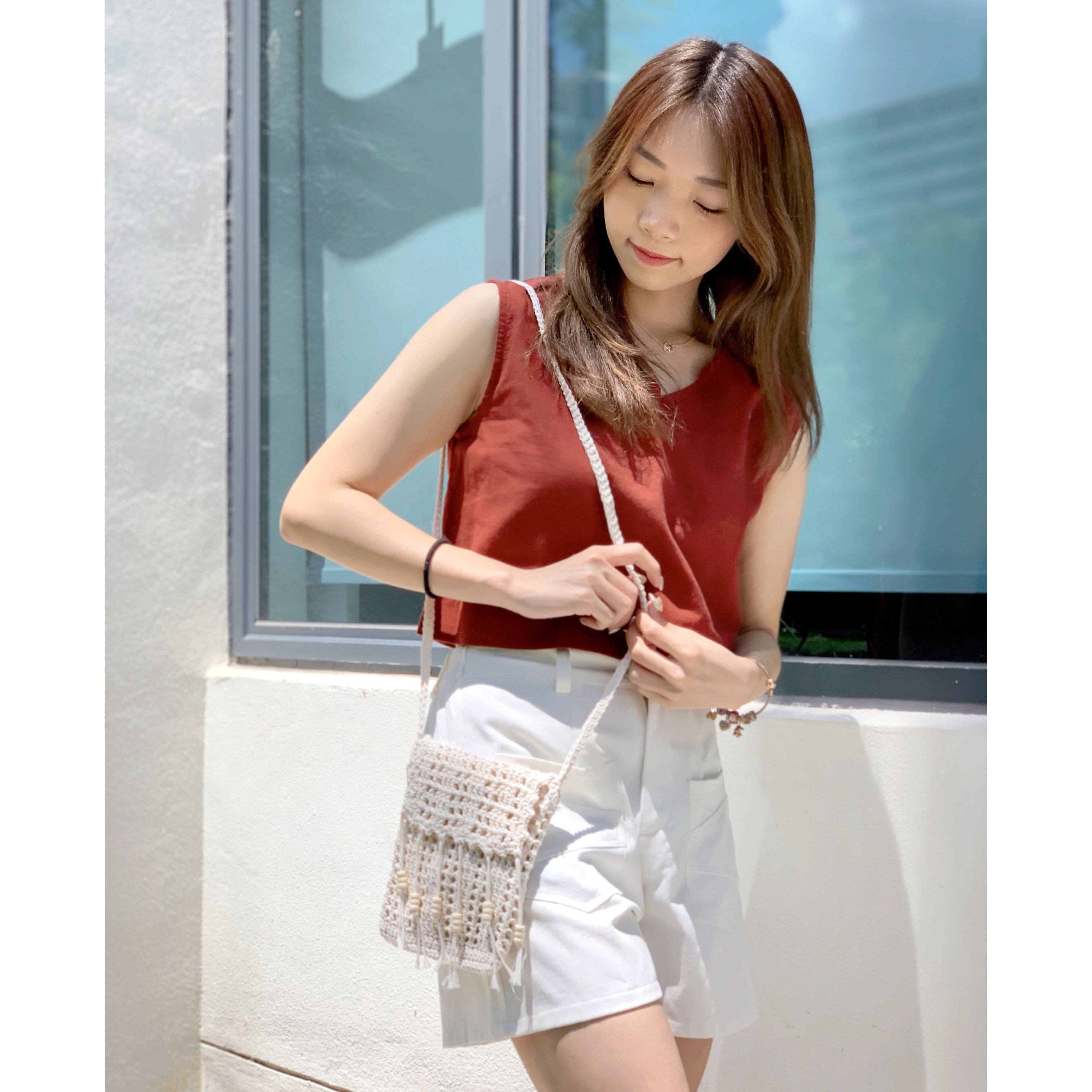 🇹🇭TH - 簡約短版v領上衣