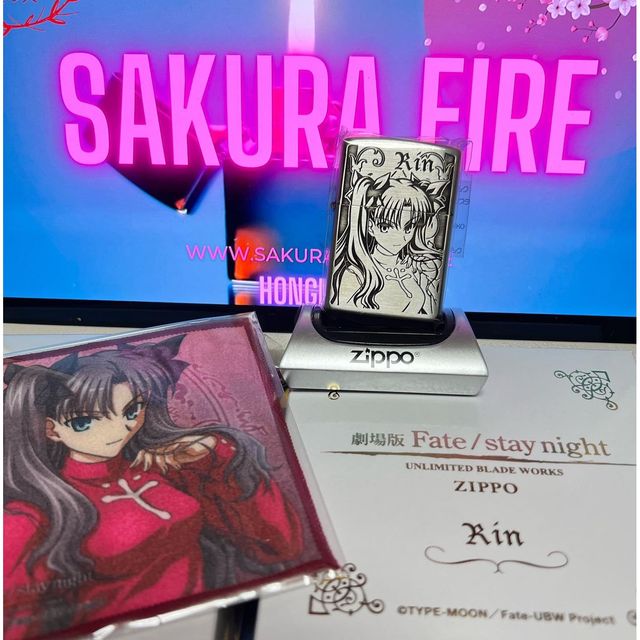 🔥ZIPPO🔥.2010年日版Fate/Stay Night劇場版凜鍍銀絕版打火機| Zippo