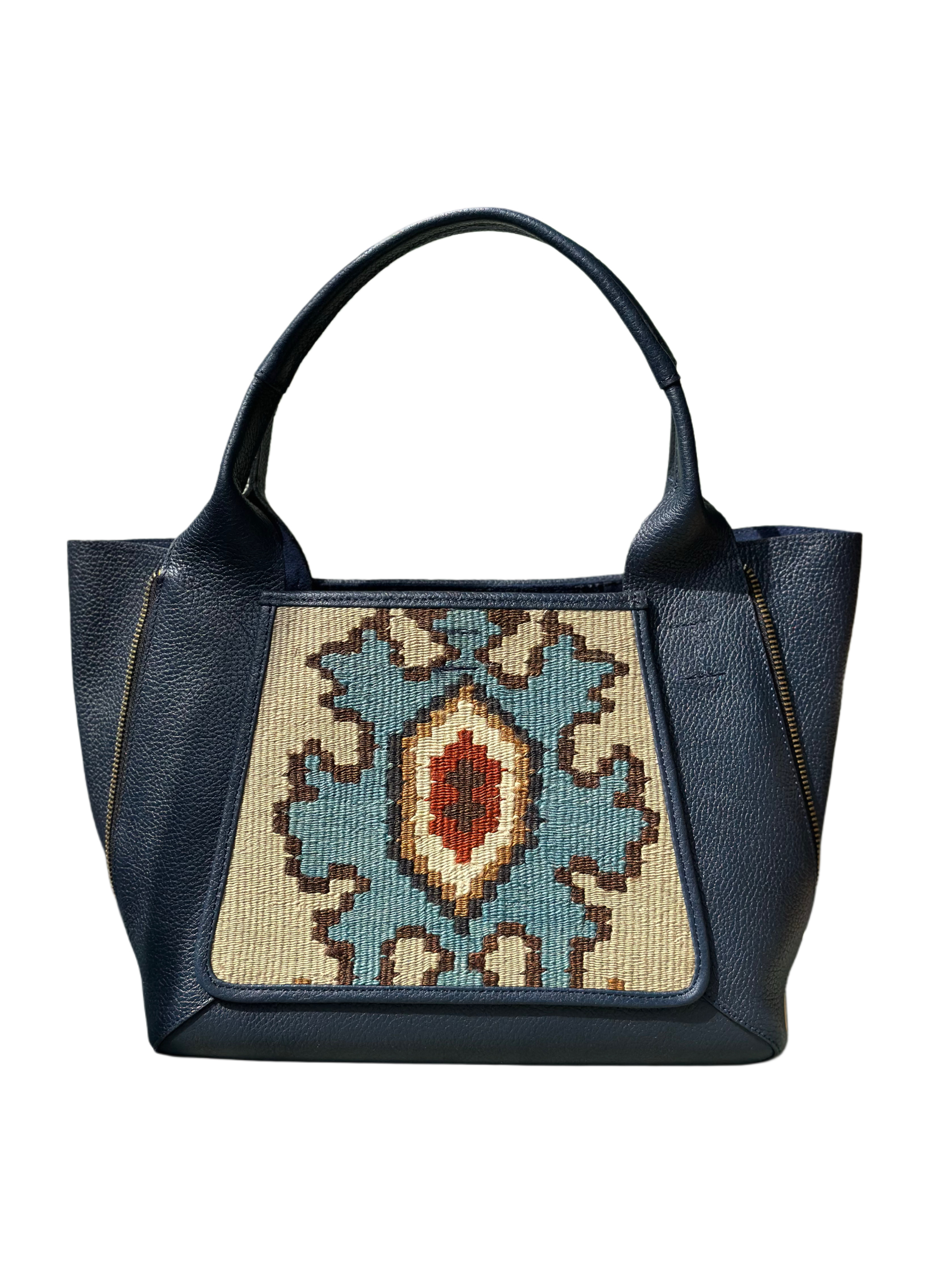 K21 土耳其真皮地氈手袋（深藍色）