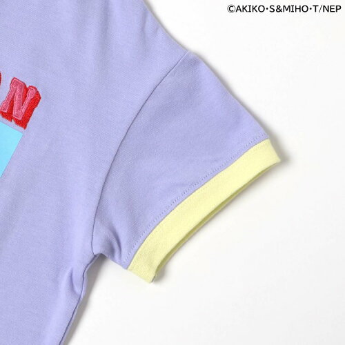 🆕【⭐訂購⭐】🇯🇵日本直送🌀#GankoChan 拼色綑邊袖 刺繡 短袖T恤［2款選］🌀 [ELDA-0266][260529]