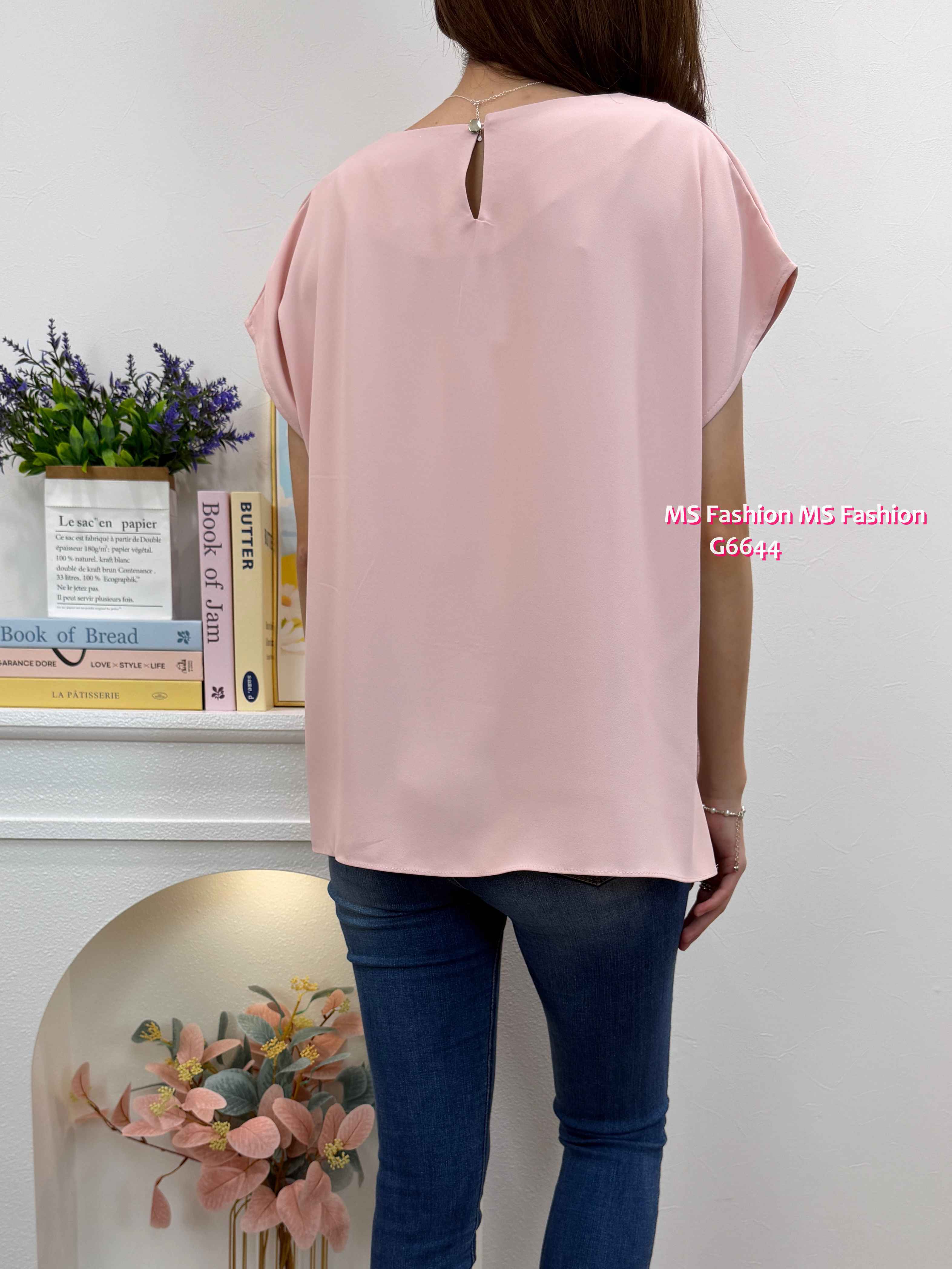 G6644 靚色ruffle腳top