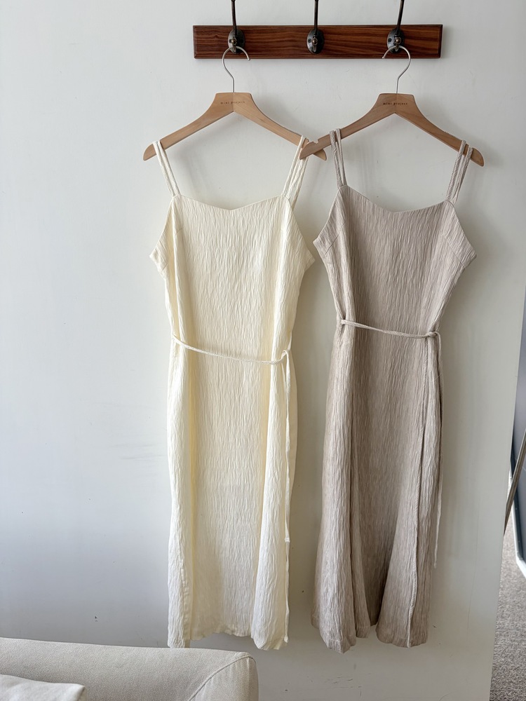 Romance Slim Cami Dress (Ivory)