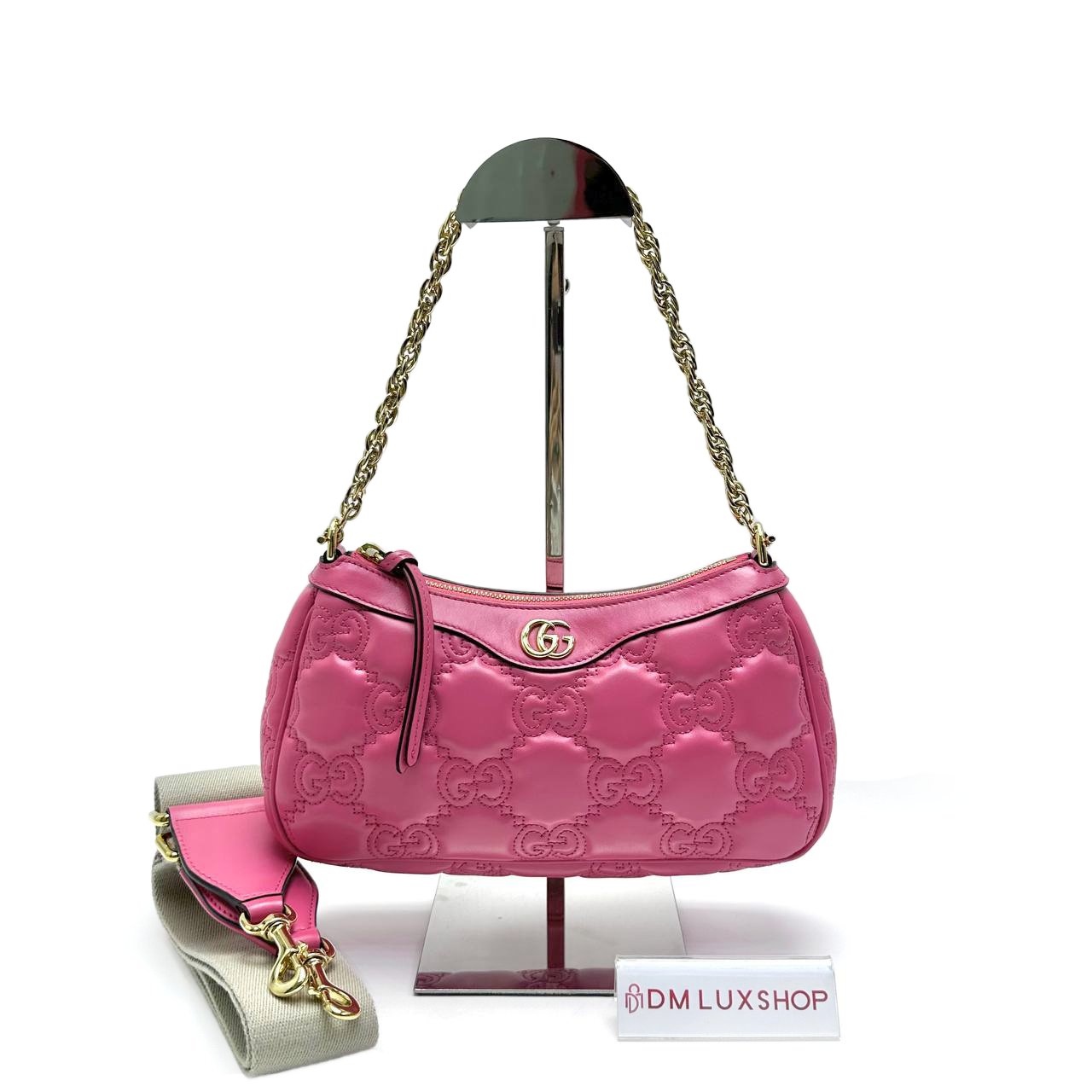 Gucci Pink Shoulder Bag GHW