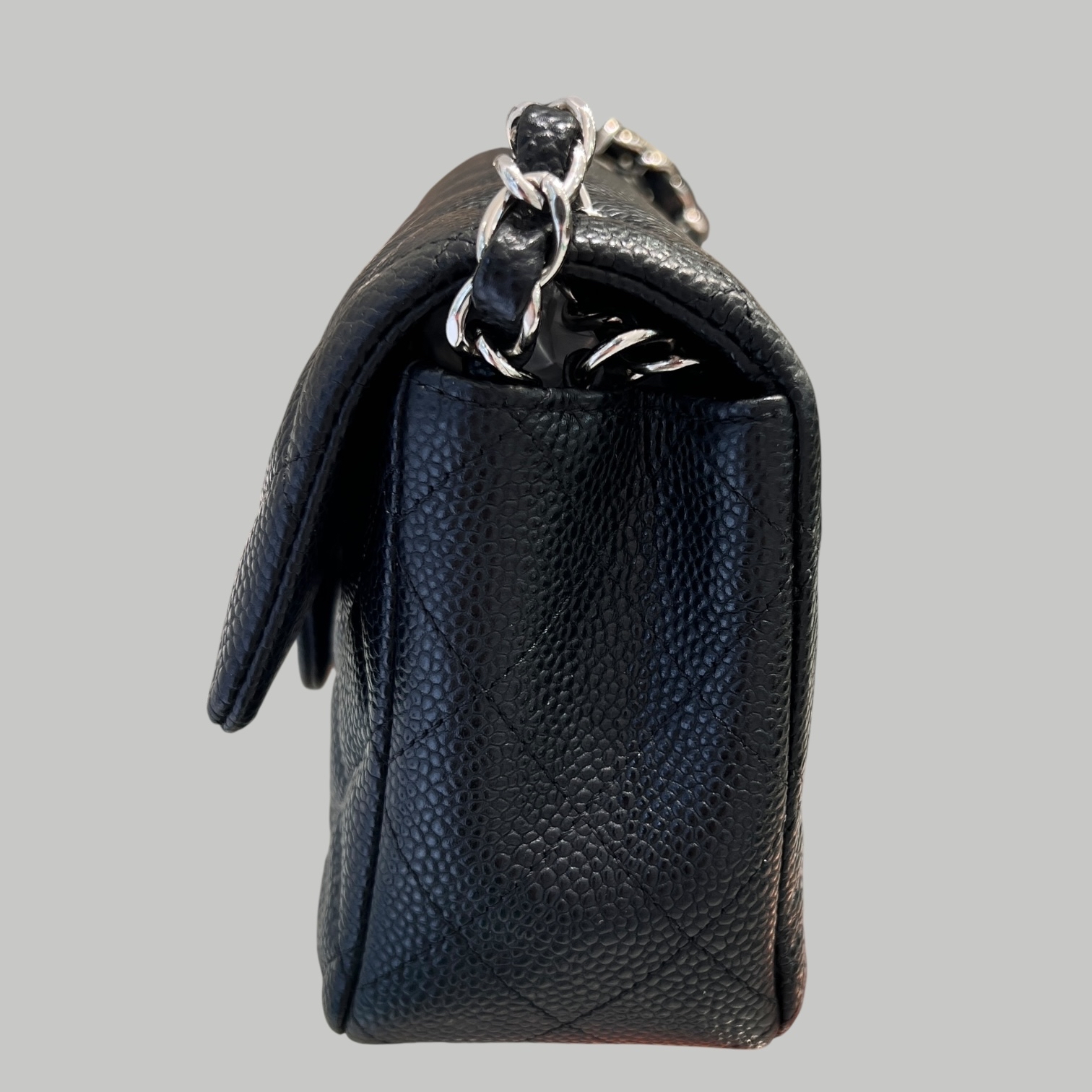 Chanel Caviar 20cm 荔枝皮銀扣