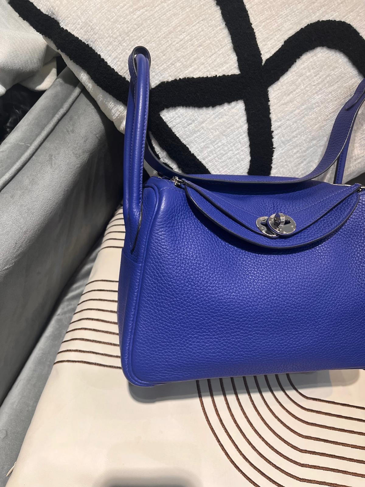Hermes Lindy 26 Stamp A 電光藍 100%Authentic, 98%New ☑️Dust bag