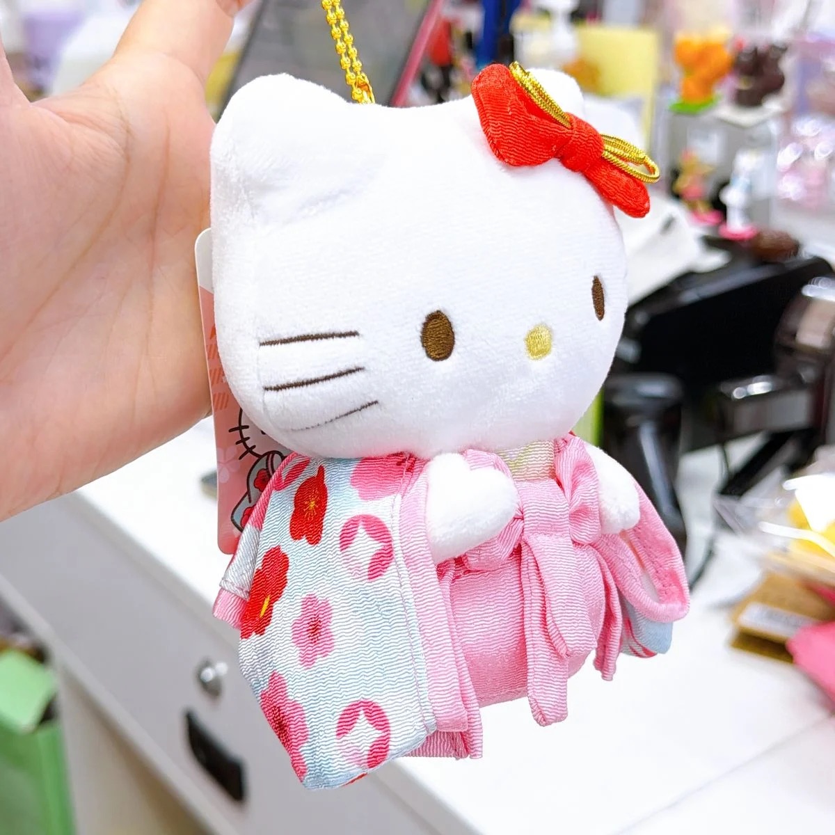 Hello Kitty 和服襁褓款絨毛吊飾