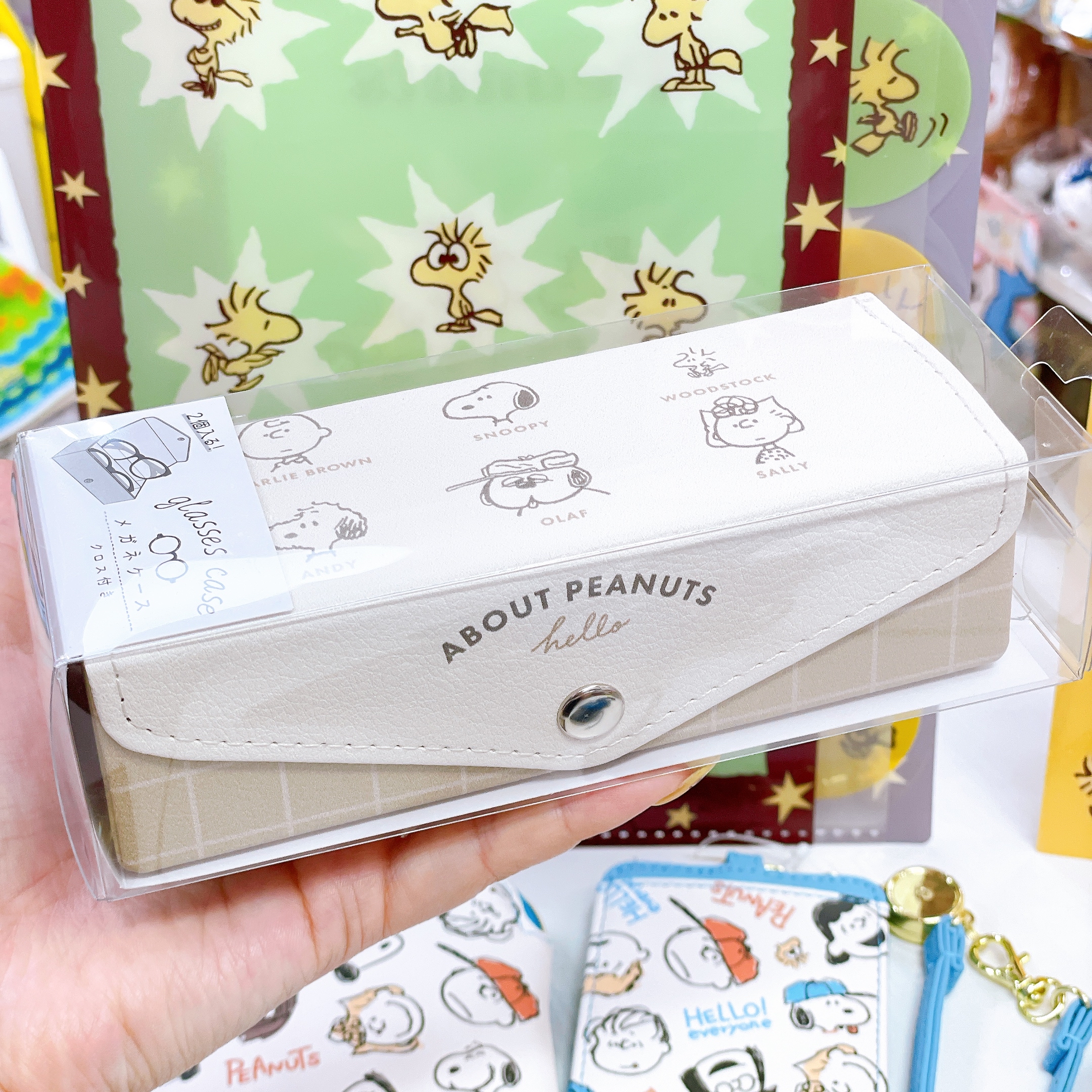日本直送Snoopy Woodstock 新款文具系列眼鏡盒卡套File拉鏈袋環保袋