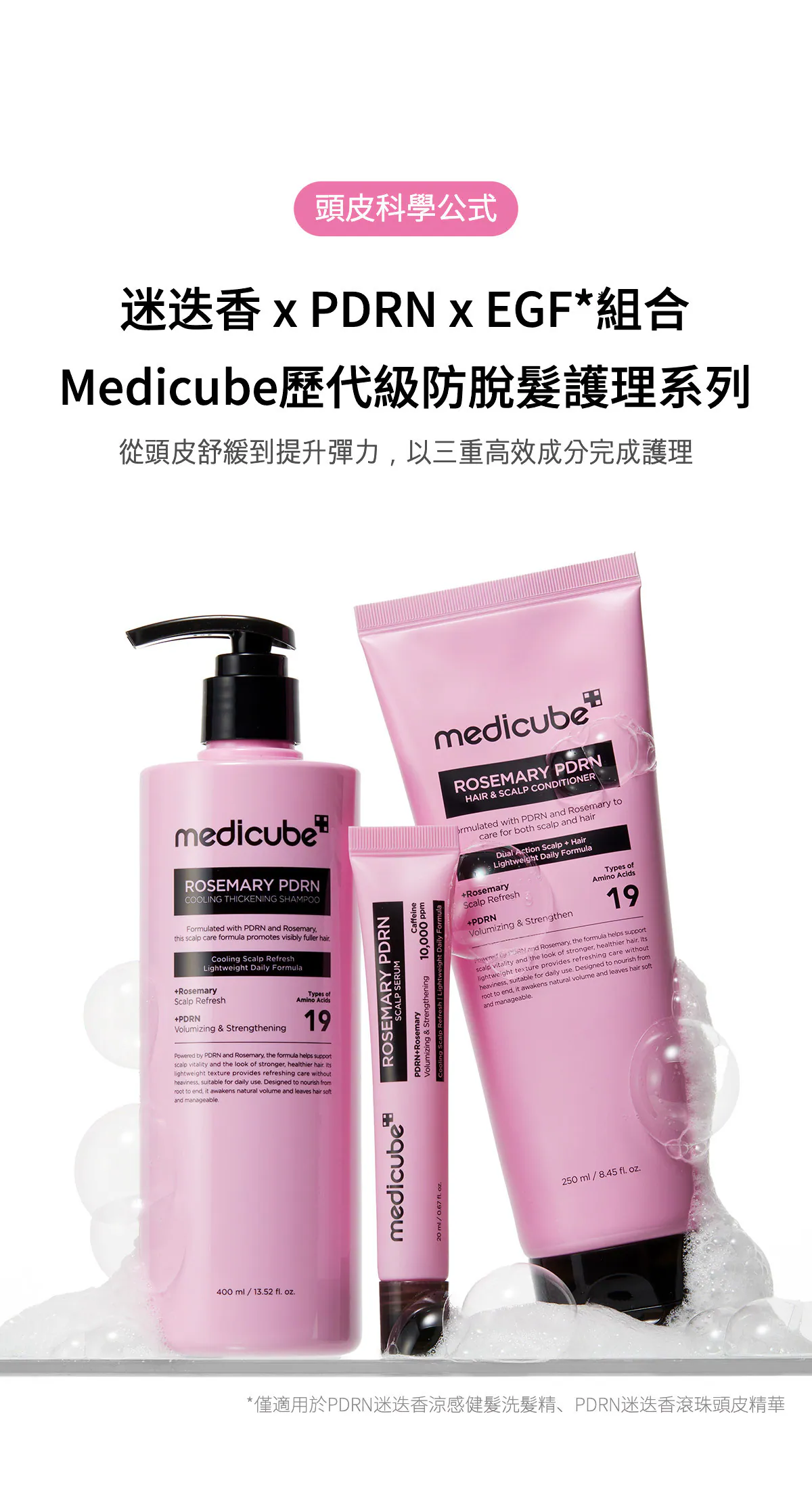【脫髮星人救星🌟Medicube 迷迭香 PDRN 防脫最強組合！】