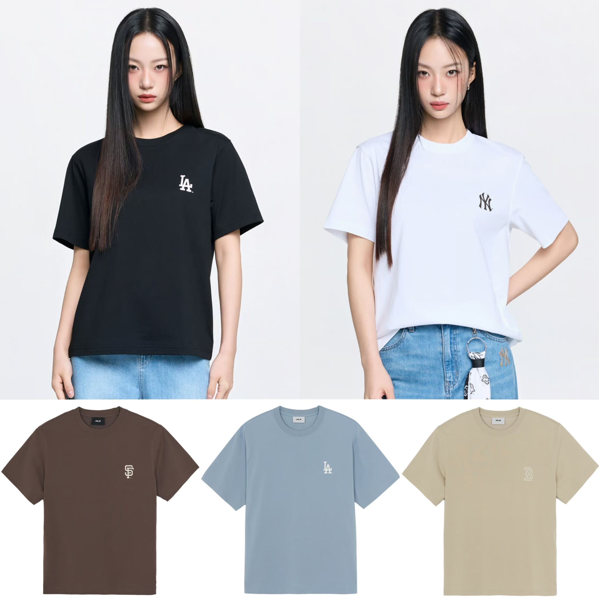 *🇰🇷韓國直送MLB韓國🇰🇷專門店 基本款小logo簡約Tee 3ATSB8063 (Normal Size）男女同款 折扣優惠🈹*