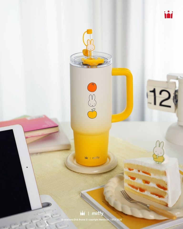 新登場 [韓國直送] 韓國Holly's Coffee x Miffy聯乘 Little Picnic系列 保溫杯 (350ml/550ml/900ml)