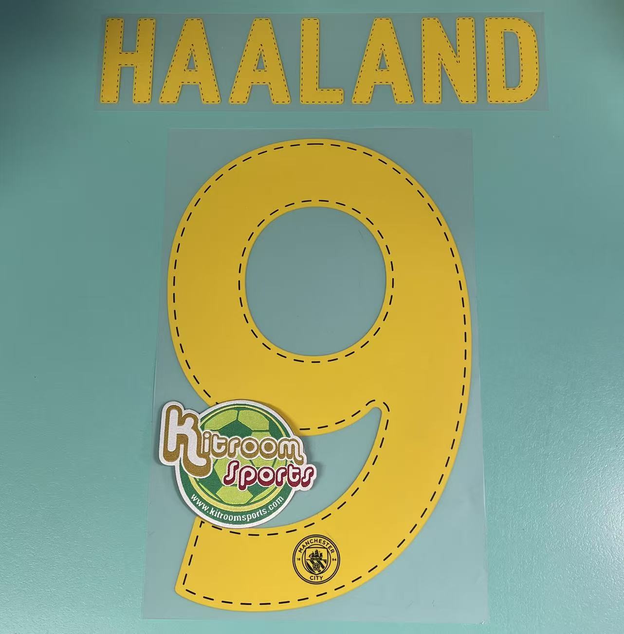 2022-23 Manchester City Away UCL Nameset #9 HAALAND