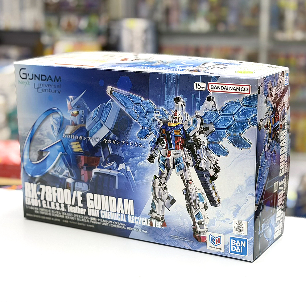 (行版) Bandai EXPO2025 HG 1/144 RX-78F00/E 高達 (EX-001 璃羽裝備) 化學循環版 模型 Gundam (EX-001 G.L.R.S.S. Feather Unit) Chemical Recycle Ver.