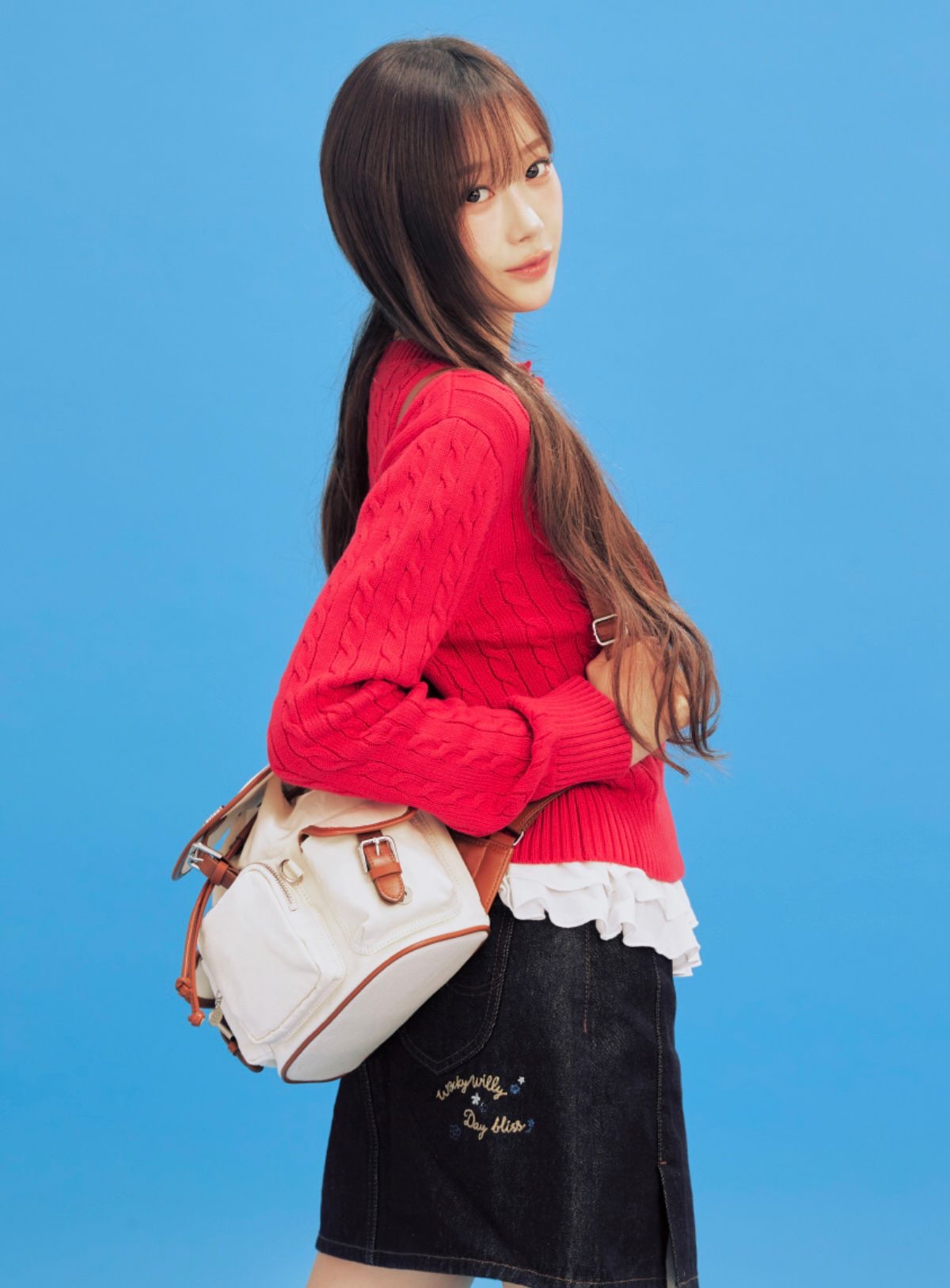 🇰🇷韓國Wacky Willy小火人 x Aespa Giselle 牛仔裙（WA2601SR75）