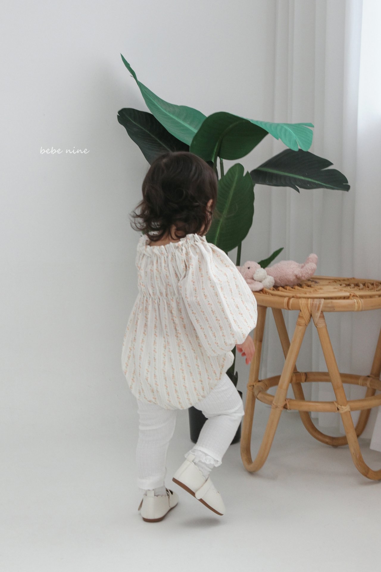 🌸預訂 韓國直送🌸🇰🇷Bebenine兩色碎花條紋寬鬆長袖包屁衣