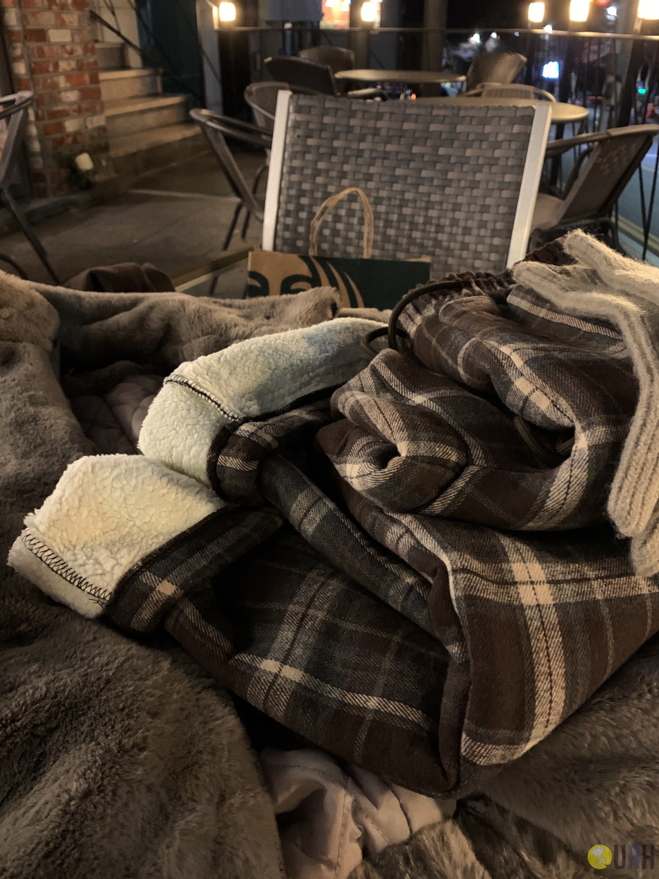 【100%保證韓國直送】極致保暖全羊羔絨內裡經典格紋闊腳長褲 Wide Pants [3 color] RL114698