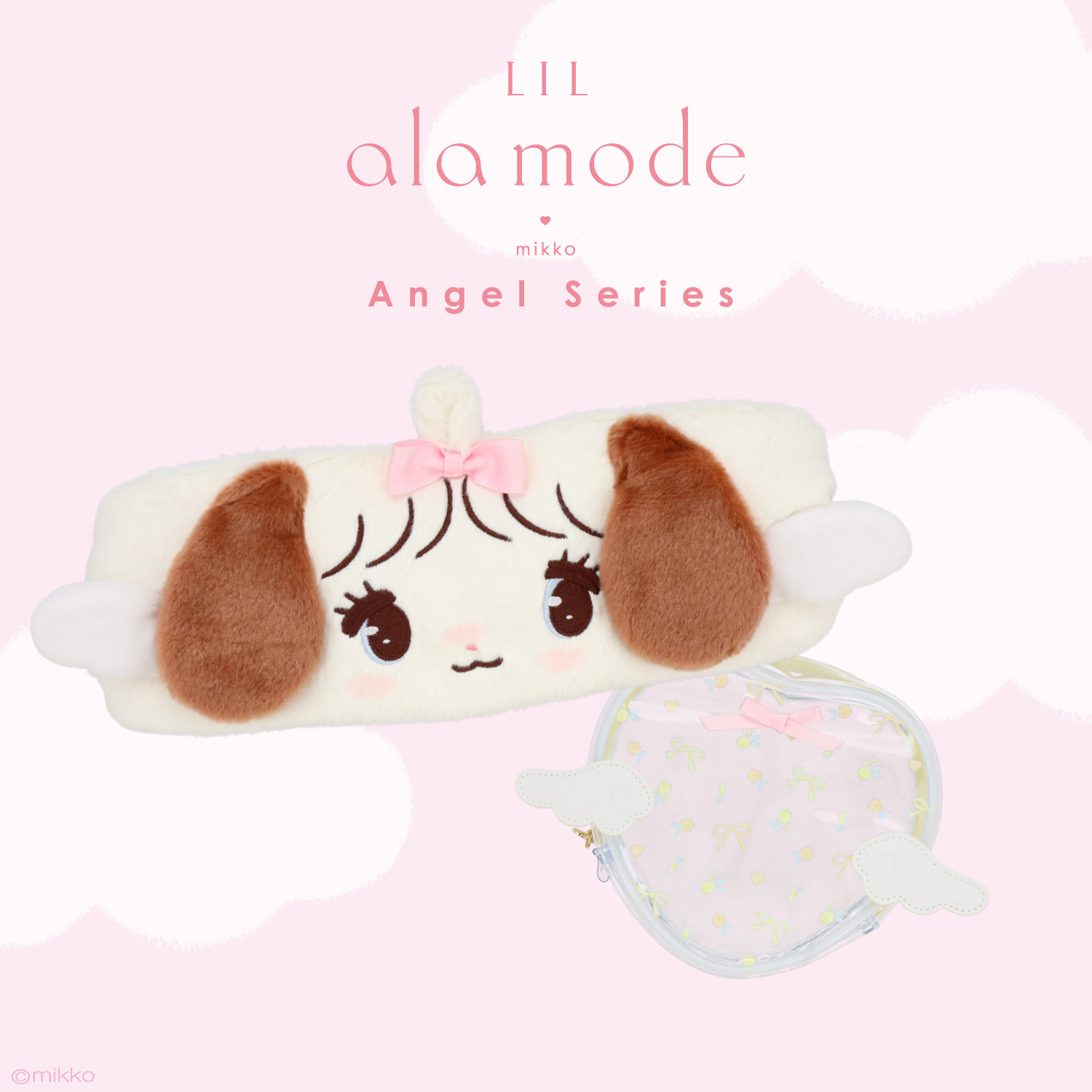 🎀【預訂】Lil ala mode❤︎mikko 天使系列髮巾連袋 - Souffle