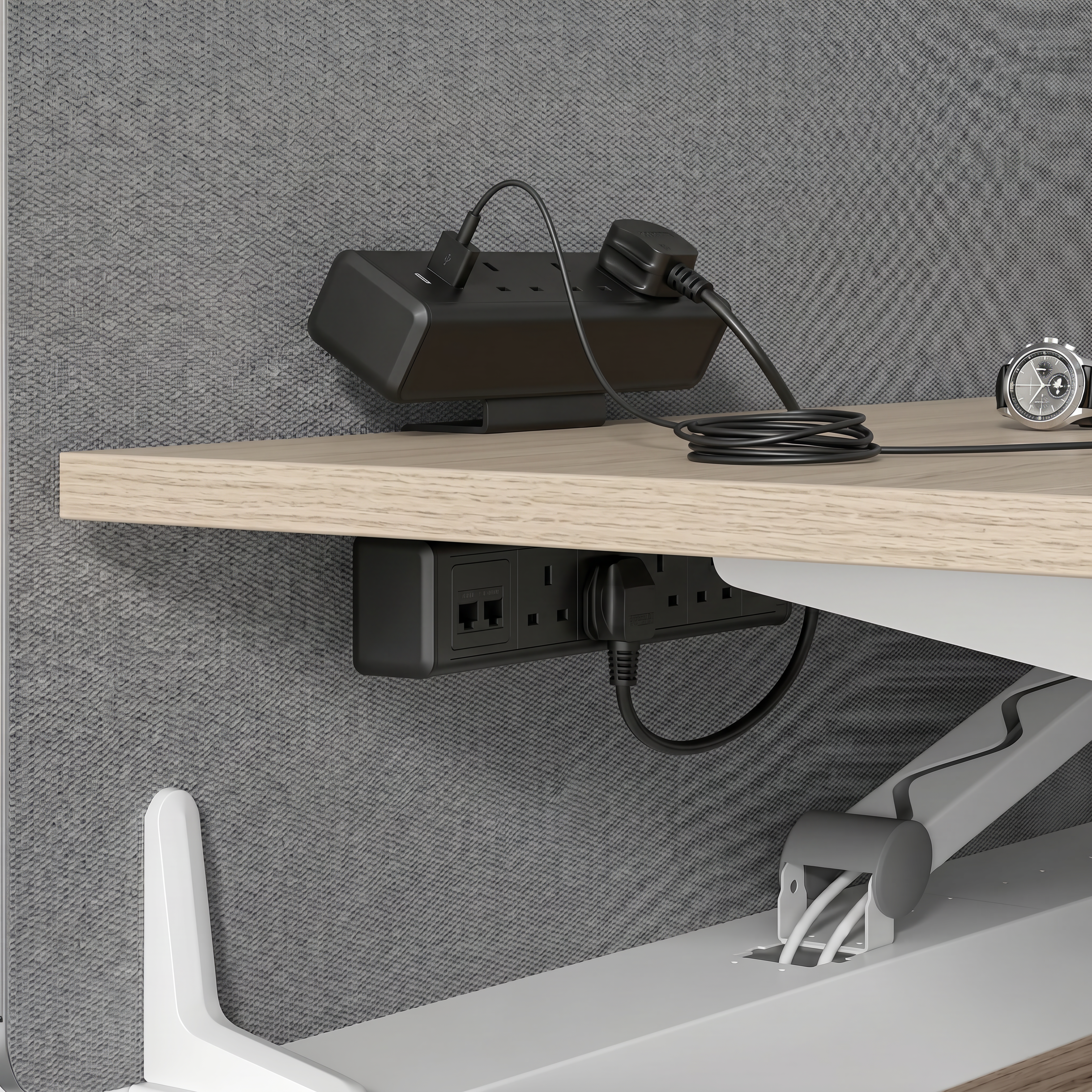 Dual Mount Desk Socket / Power Station/ Charger