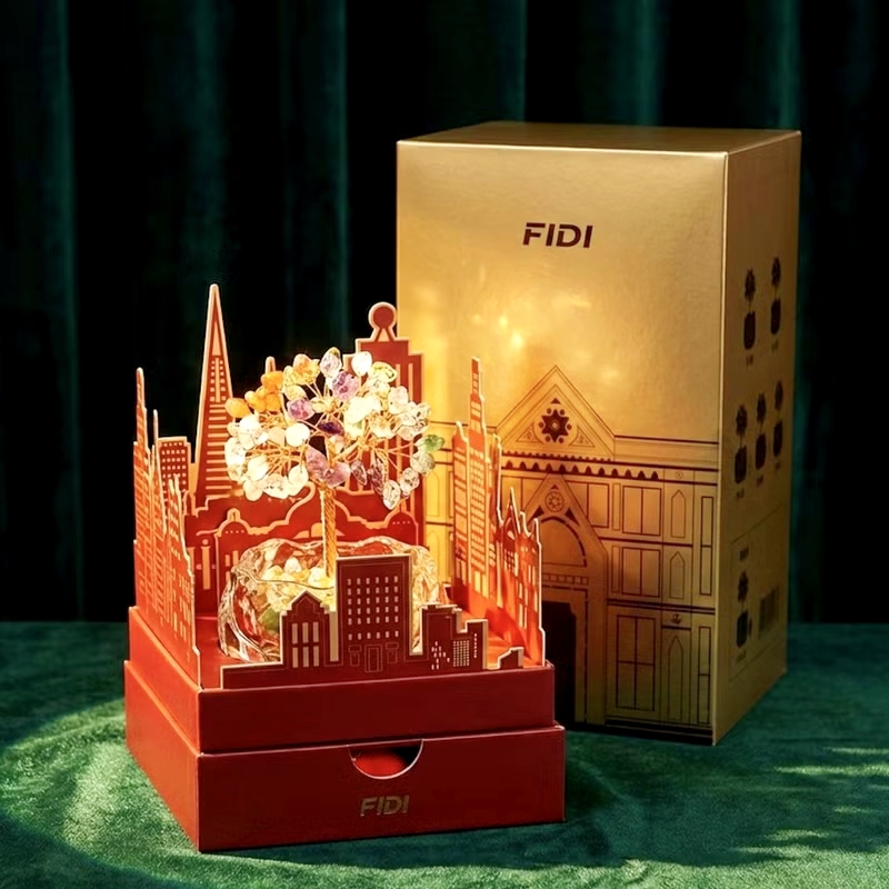FIDI 水晶招財樹盲盒 (款式隨機 含隱藏版) 開運風水擺件