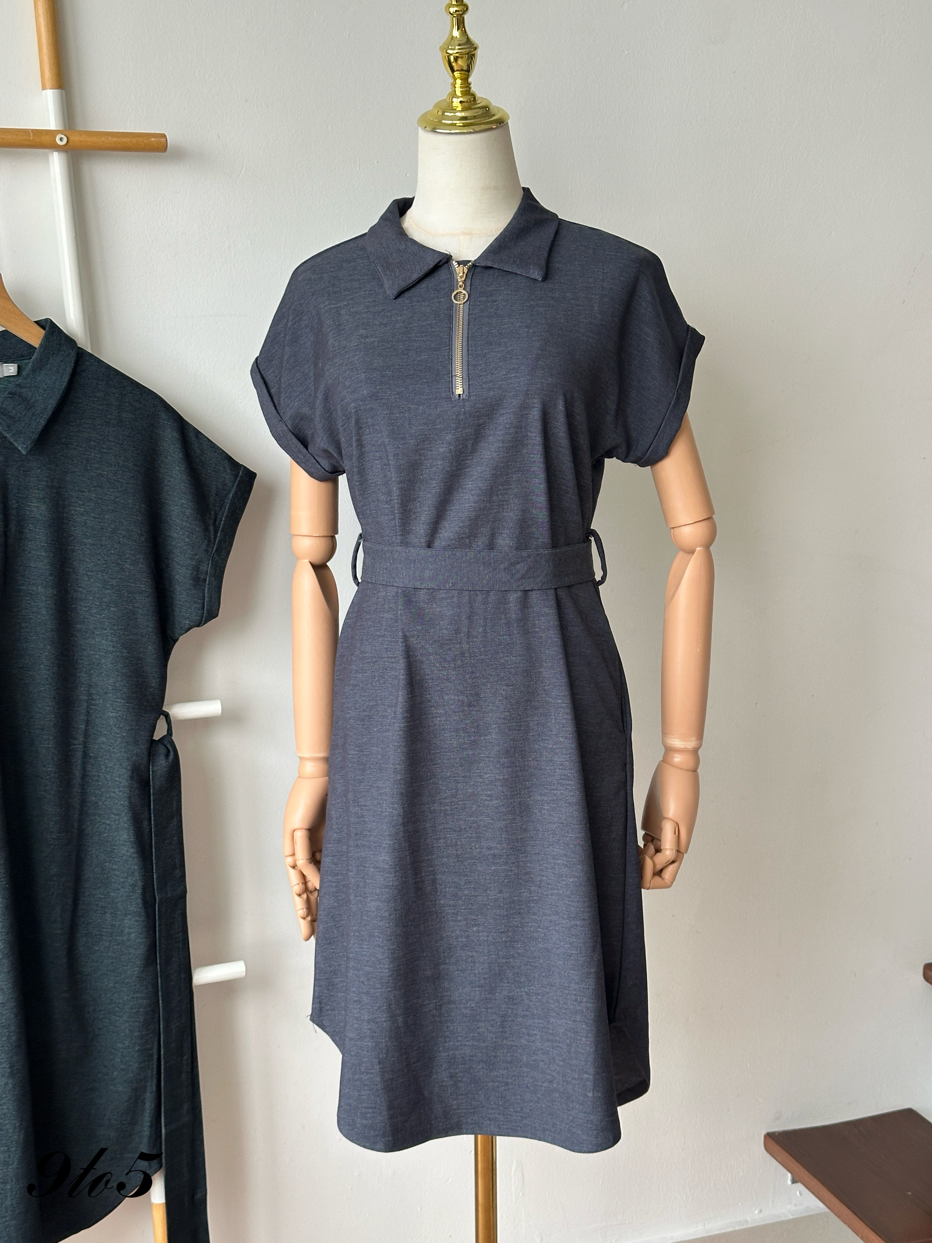 D2367 Polo Shirt Dress - 3 Colors 