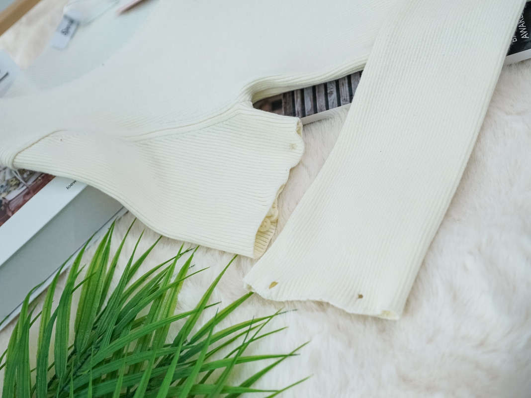 Detachable Sleeve Knit Top with Zipper Detail ‖ 可拆卸袖拉链针织上衣 KR016258014