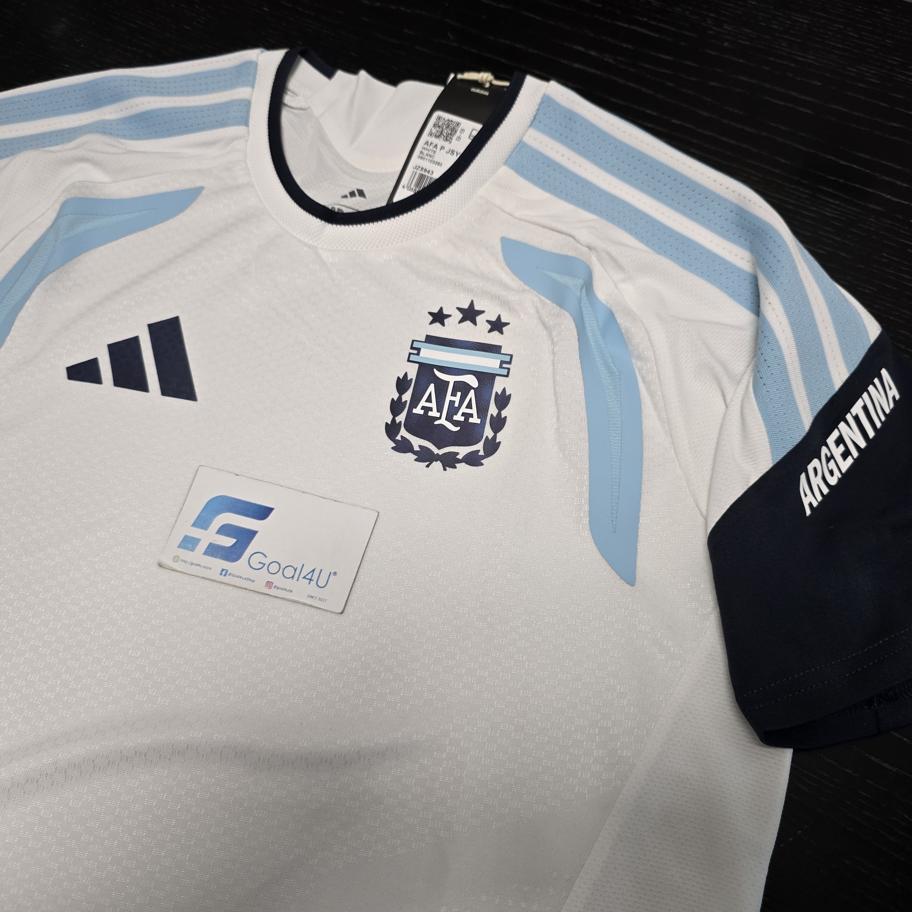 Adidas Argentina 阿根廷 2025-26 Tiro Pro 球員版訓練球衣 (加印球員版贊助) JZ5943