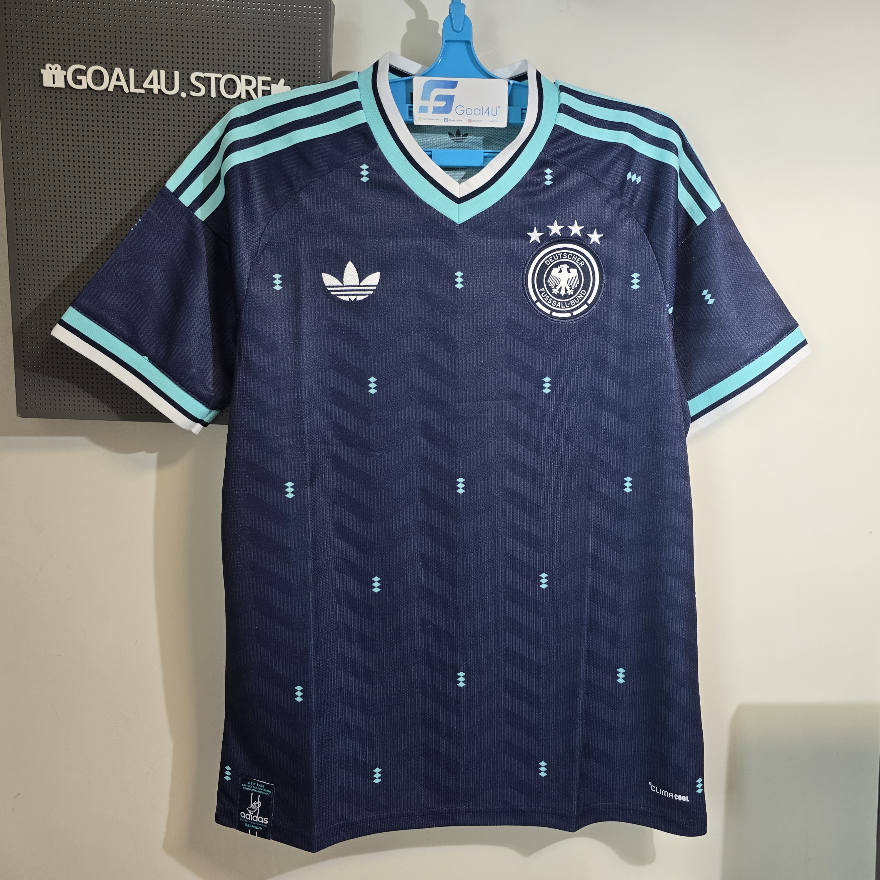 🌊海洋氣息  Adidas Germany 德國 2026-27 作客球迷版球衣 (可加印字章) JN2074