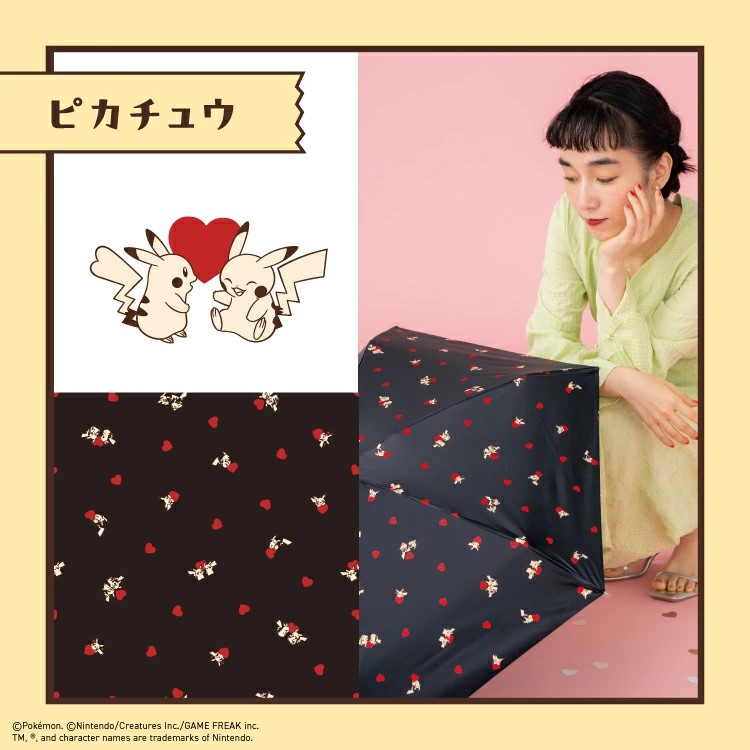 現貨🌸日本直送 | Wpc. x Pokémon寶可夢-迷你縮骨遮太陽傘/雨傘/100%完全遮光摺疊傘/晴雨兼用雨具